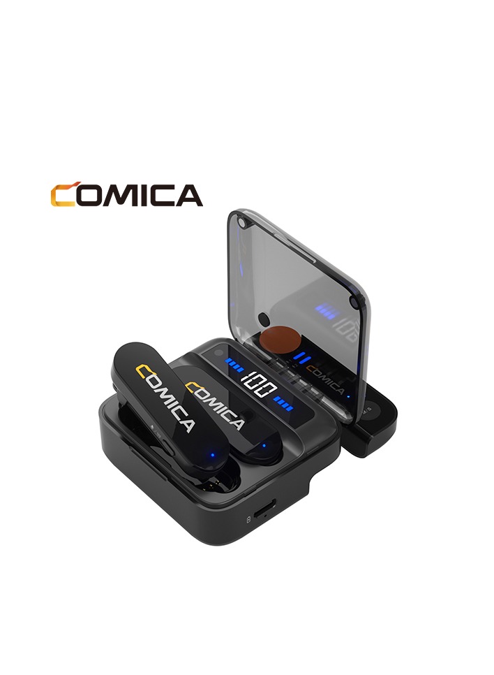 Comica Vimo S-UC Dual Mini Wireless Microphone Type C BLACK - Image 12