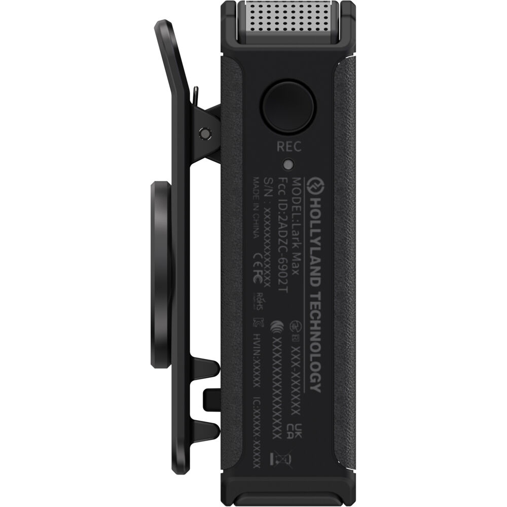 Hollyland LARK MAX Duo 2-Person Wireless Microphone System (2.4 GHz, Black) - Image 8