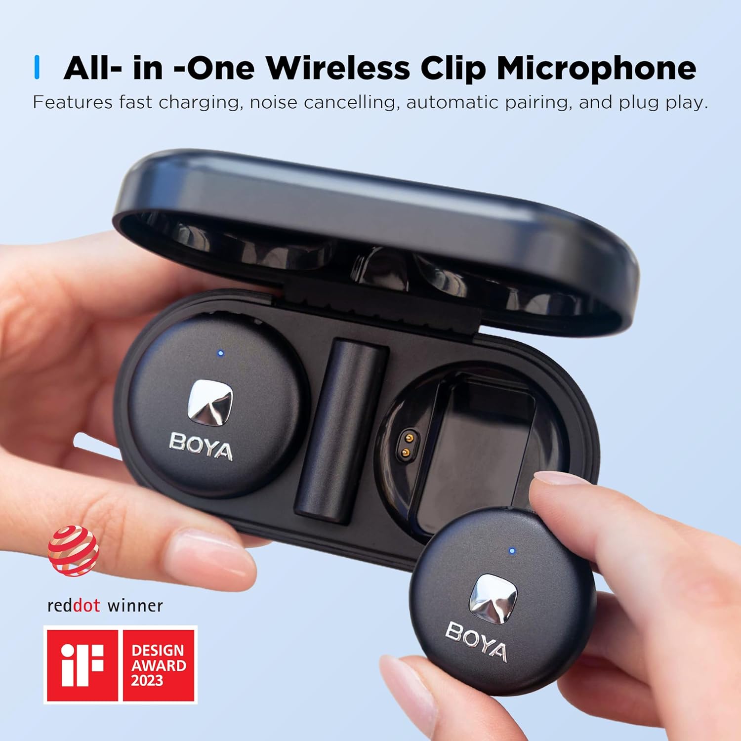BOYA OMIC-U Type-C Hard Black WIRELESS - Image 2