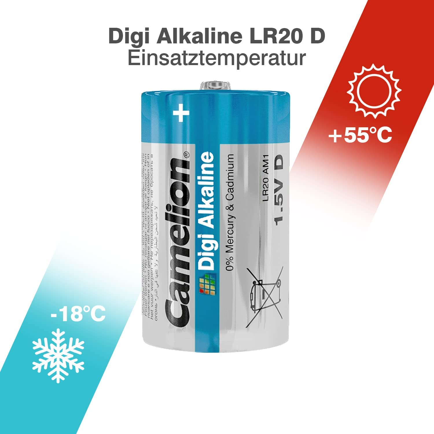 Camelion LR 20 D Mono Digi Alkaline Battery (Pack of 2) - Image 5