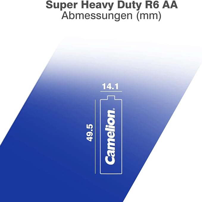 Camelion AA SHD Zinc-Carbon Batteries - 4+2 Free Pack - Image 3