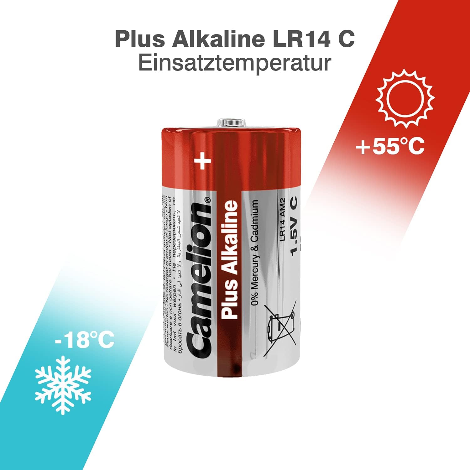 Camelion Plus Alkaline Red C LR14-BP2 2pc Card - Image 3