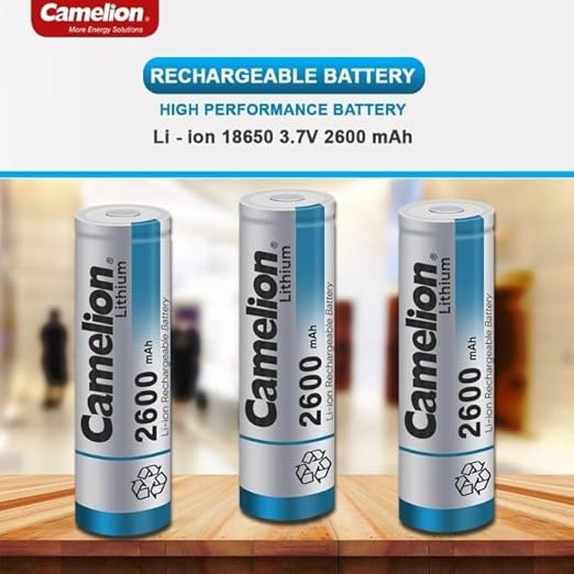 Camelion Power Cell Bundle – 5 ICR18650 Flat Top Energy Units (2600mAh Each) + Dual Charger for LED Gear, DIY Tools - Image 6