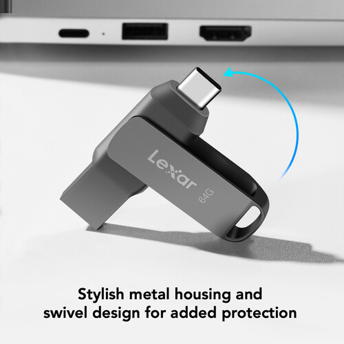 Lexar JumpDrive Dual Drive D400 USB 3.2 Gen 1 USB-C / USB-A (64GB) - Image 11