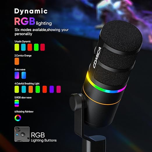 Comica EJoy D10 Pro (D) RGB Wireless/USB-C Mic - Image 5
