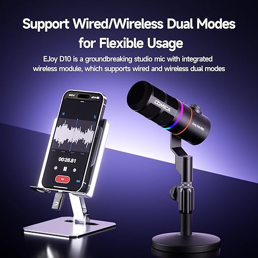 Comica EJoy D10 Pro (D) RGB Wireless/USB-C Mic - Image 7