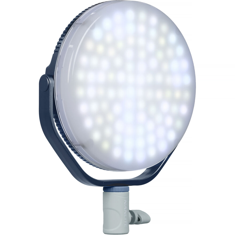 Nanlite miro 30c RGB Round LED Light Panel (Midnight Blue) - Image 8